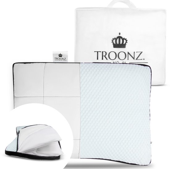 Troonz Zijslaapkussen Livorno Two - Hoofdkussen Voor Zijslapers - Ergonomisch & Verstelbaar