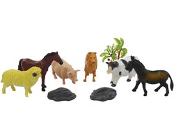 Boerderij dieren speelgoed – 9-delig – educatief – speelfiguren – dieren set – boerderijset – speelgoed dieren – kindvriendelijk – rollenspel – leren – fantasie – speelplezier – boerderijdieren – speelgoedset – interactief – cadeau – kinderen – spele