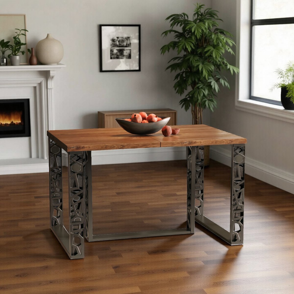Luxe Uitschuifbare Eettafel Stirling Eiken – Rechthoekig – 8 Personen – Robuust Hout Fineer – Verstelbare Lengte 130-330 cm – Stijlvolle Eettafel voor Woonkamer & Keuken hometotry