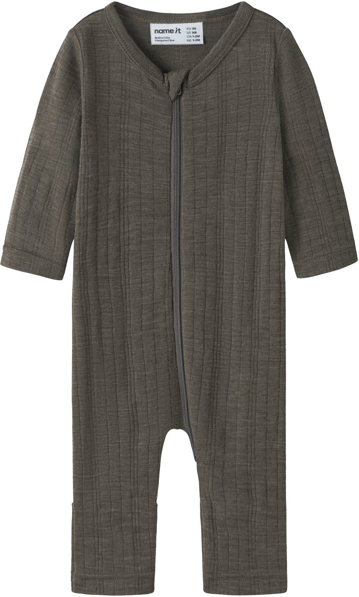 NAME IT - NBMWANG WOOL NEEDLE NIGHTSUIT SOLID - Baby - Pyjamas