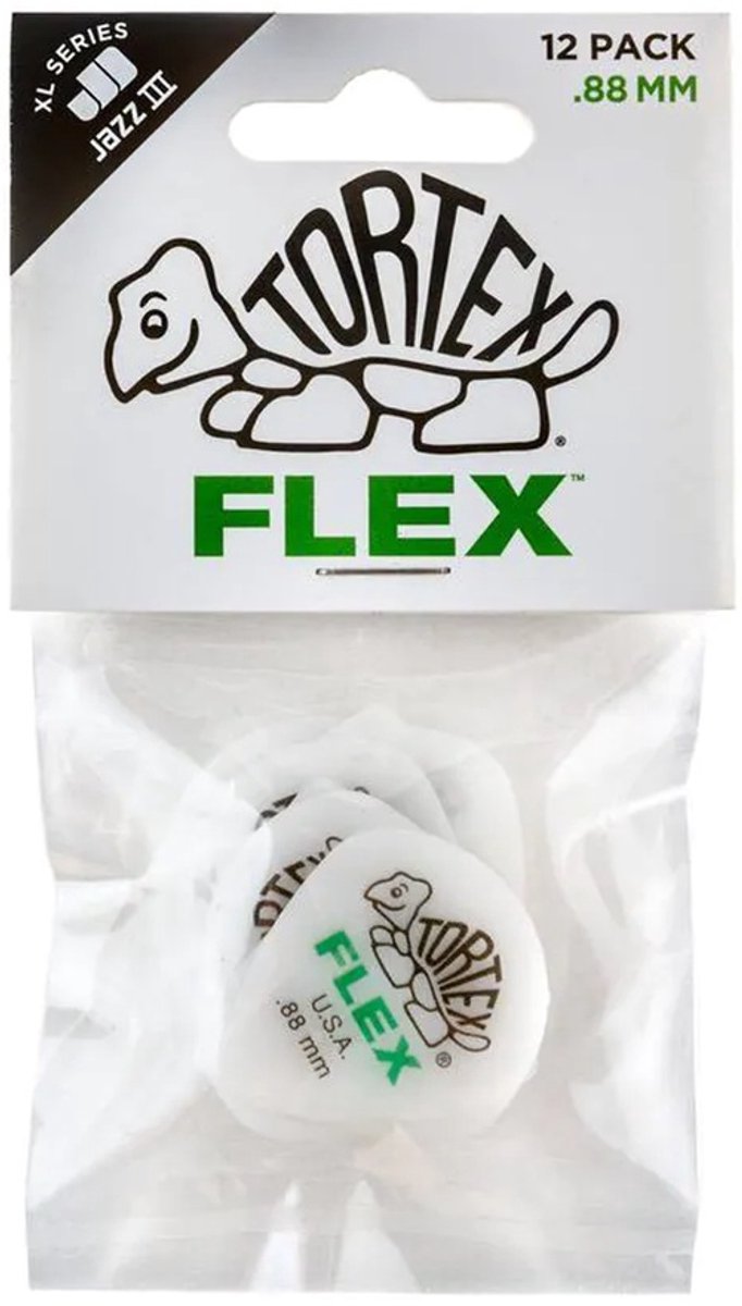 Jim Dunlop - Flex Jazz III XL - Plectrum - 0.88 mm - 12-pack