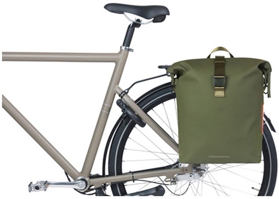 Basil SoHo MIK STUDS fietsschoudertas, 17L, groen van Basi — afbeelding 5