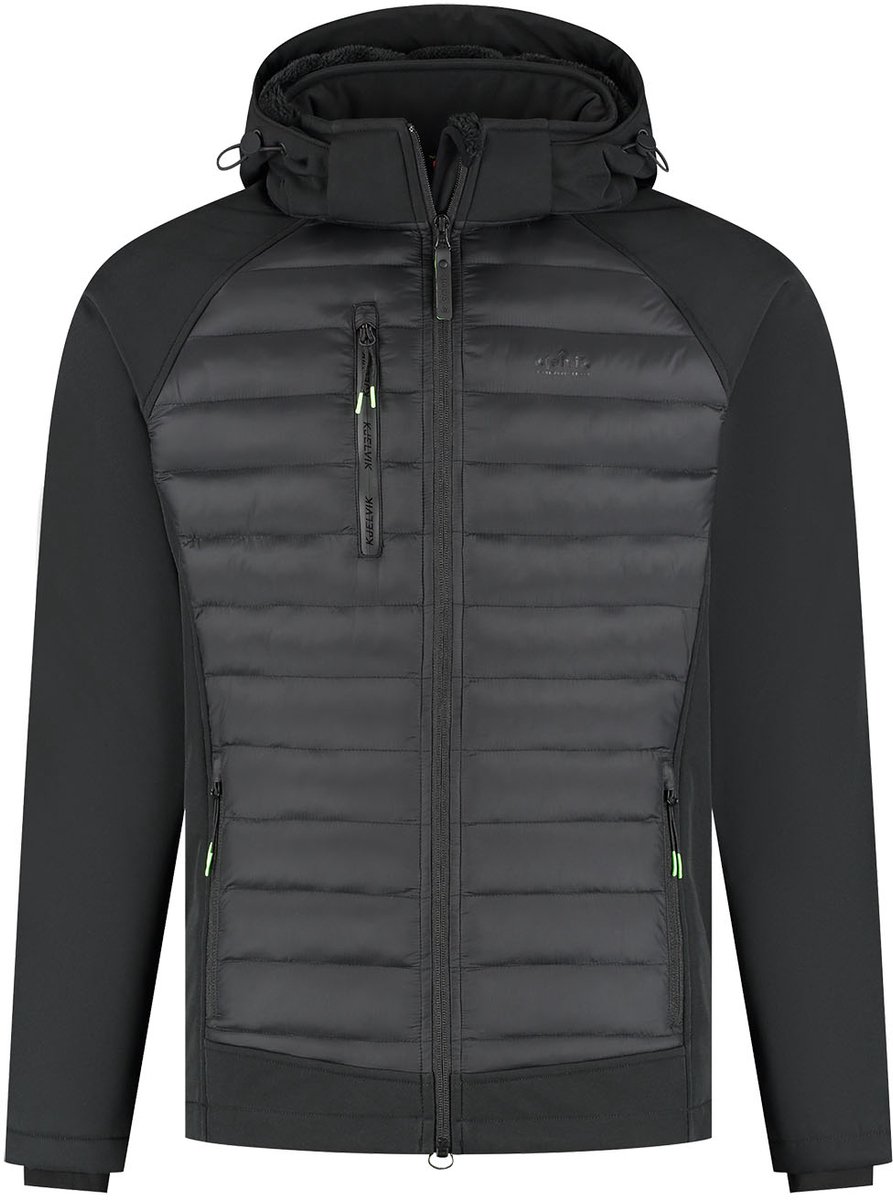 Kjelvik Ezra Heren Outdoorjas Zwart