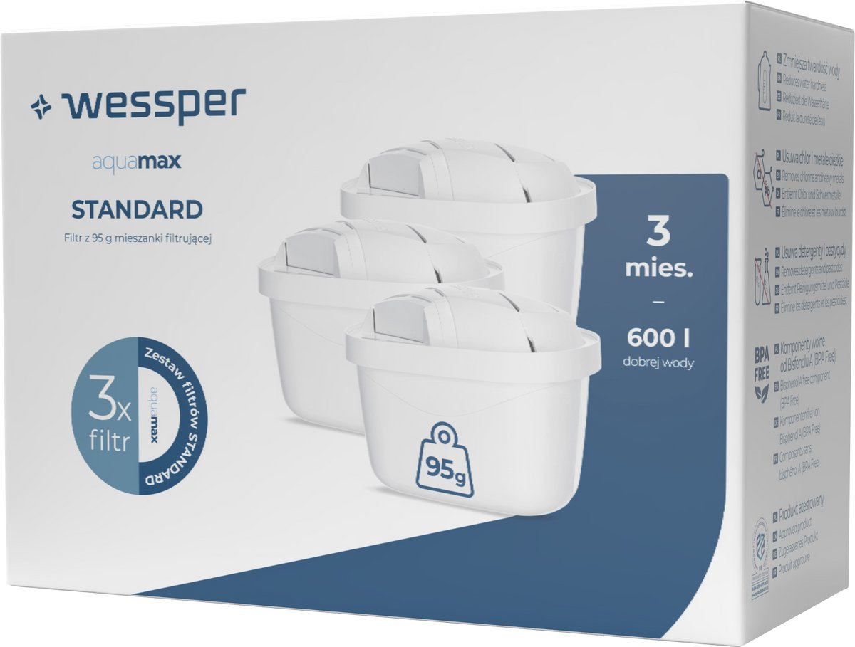 Waterfilter voor Brita Maxtra Waterzuivering Kraanwater - Water Filter Patronen - Waterontharder - Waterontkalker - 3 stuks