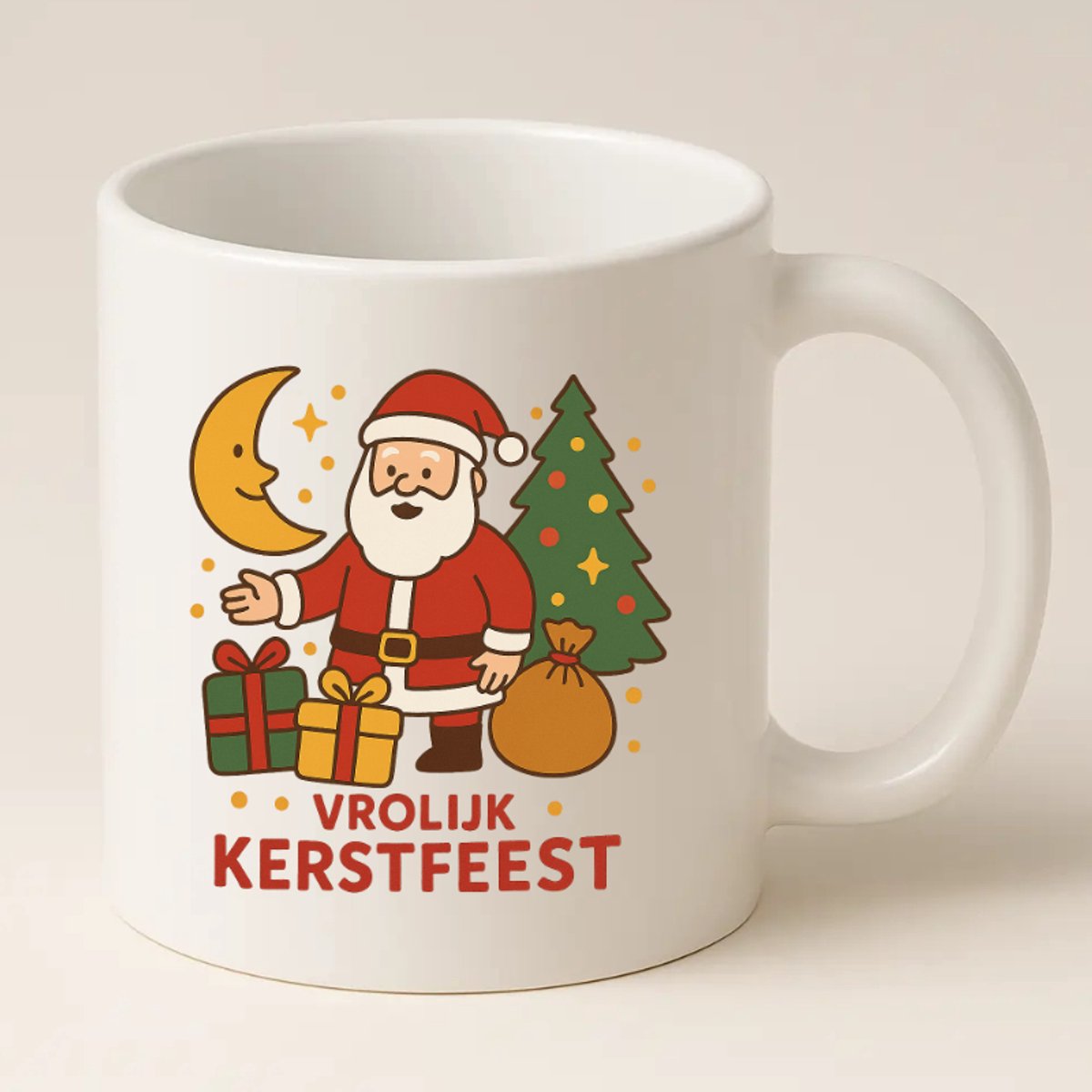 Vrolijk Kerstfeest Mok - Kerstmok - Kerstmokken - Kerstcadeau
