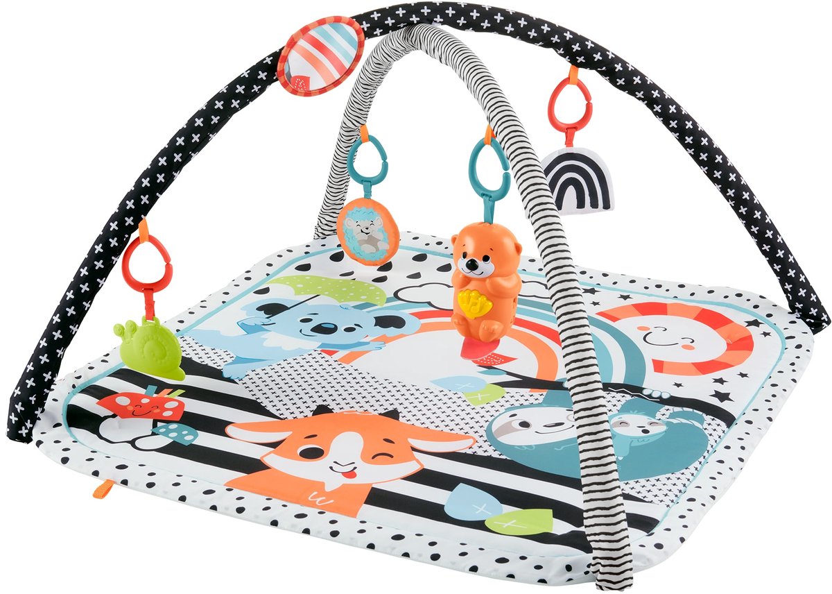 Fisher-Price 3-in-1 Muziek Glow & Grow Gym, Baby Speelmat - Met Lichtjes en Sensorisch Speelgoed voor Pasgeborenen — afbeelding 11
