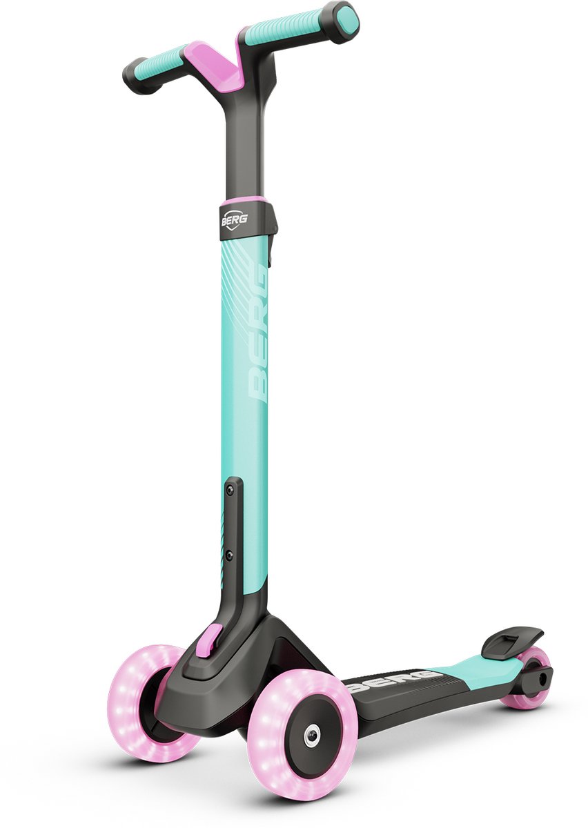 BERG Nexo Step - Kinderstep - Opvouwbaar - In hoogte verstelbaar - Incl. LED wielen - 2 tot 12 jaar - Mint