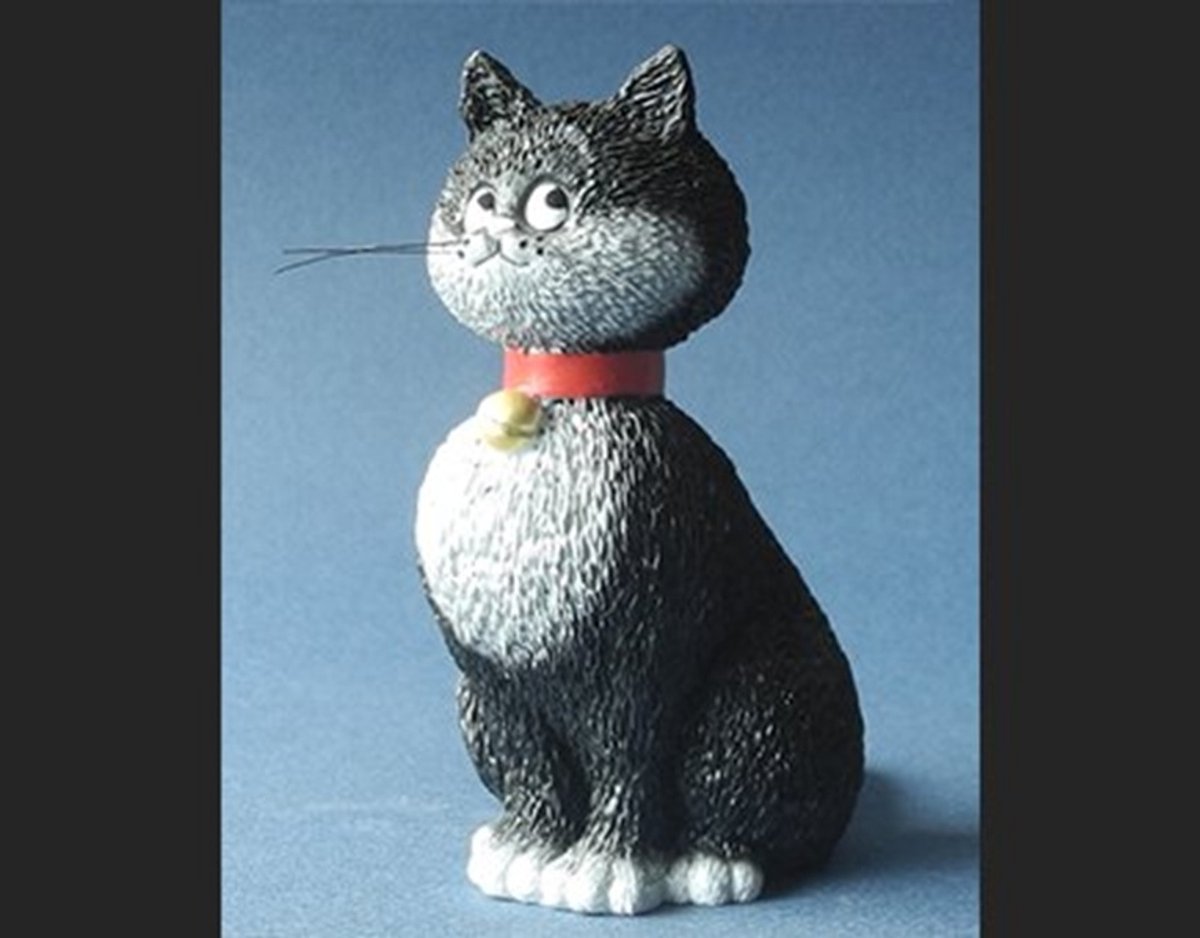 Parastone Katten beeldje - Dubout katten - Hoogte 10 cm - Grande Espérance zwart