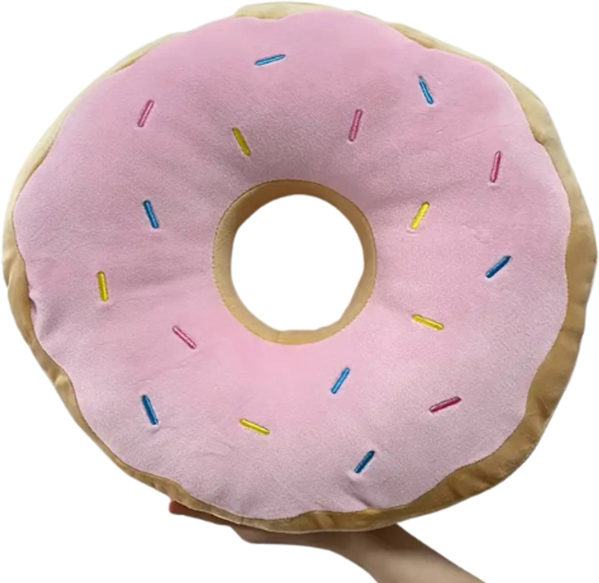 Piercingkussen Donut Roze - Cute - Verlichtend voor oren - Oorpijn, Oorkussen, Tegen drukplekken, Donutkussen - Zijslapers - 38cm