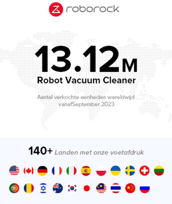 Roborock QV 35A robotstofzuiger - 8000Pa - met dweilfunctie - anti-verstrengeling - Dual Liftable Spinning Mops - Reactive Tech Obstacle Avoidance - Zelfreinigend - 2,7 L stofzak - 4 L watertank - Qrevo Plus/Qrevo upgrade