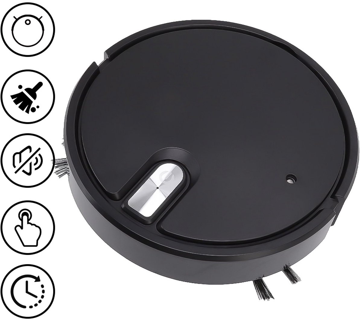 Afbeelding 2 van Robotstofzuiger met dweilfunctie - Robot Vacuum - 1500 Pa Zuigkracht, op te laden via USB - veegt - Zuig - dweilen en sproeibevochtigen 5 - in -1 handige reiniger