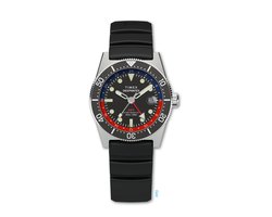 Timex Deepwater Reef 200 Gmt Kwarts Analoog Horloge Zwart Case: 100% Stainless Steel | Armband: 100% Rubber 40 TW2W75000AJ, TW2W75100AJ