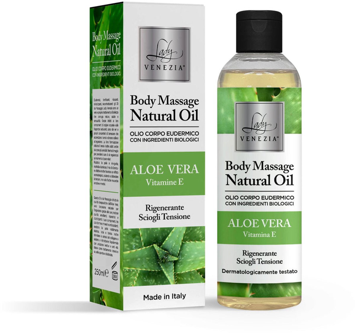 Lady Venezia Natuurlijke Lichaamsmassageolie met Aloe Vera 250ml