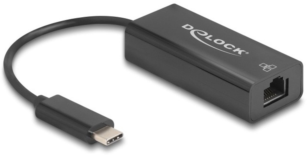 DeLOCK 64306 - Ethernet Adapter - USB C - Fast Ethernet 100 Mbps