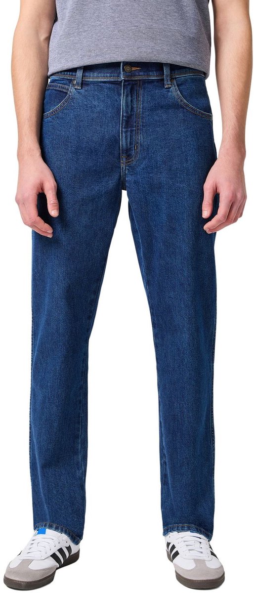 Wrangler Heren Jeans Broeken regular/straight Fit Blauw 44W / 32L Volwassenen