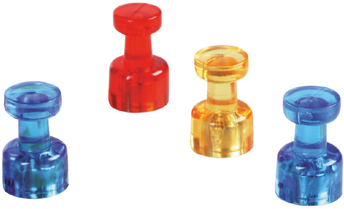 magnetoplan magnetische memohouder 1666118 rood 4 st./verpak.