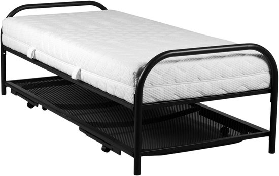 Lit gigogne Troonz Parma 90x200 - Lit d'appoint - Lit double