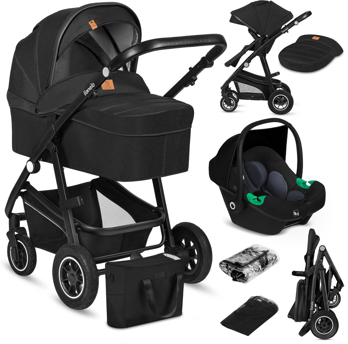 Lionelo Bianka - Kinderwagen 3 in 1 - (EAN: 5903771704854)