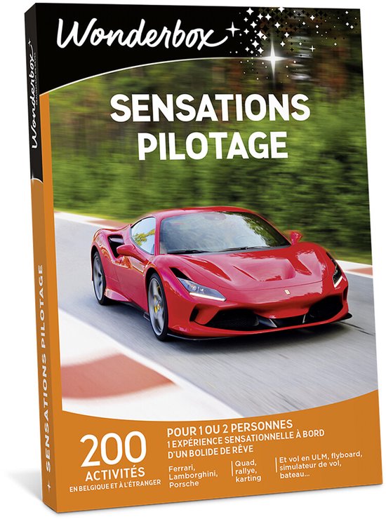 Wonderbox Coffret cadeau - Sensations pilotage