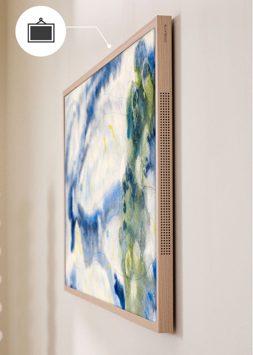 CREATE - QLED 4K 55" Smart TV met antireflectiescherm en kunstgalerij, Licht hout - TV ART MATTE – foto 5