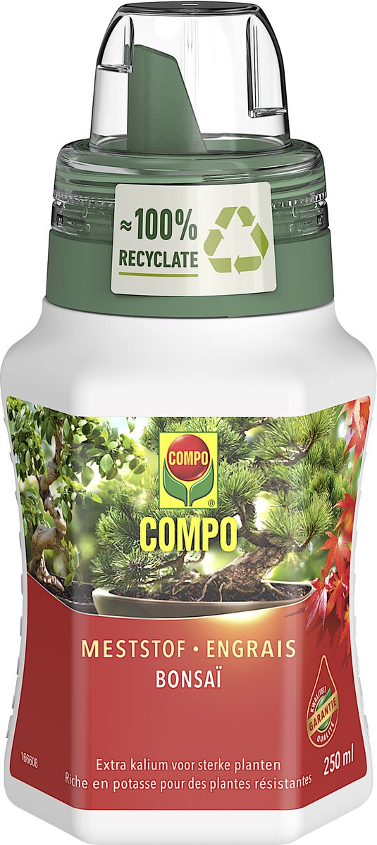 COMPO Vloeibare Meststof Bonsai - voor bonsai binnen en buiten - voor een krachtige en compacte groei - fles 250 ml