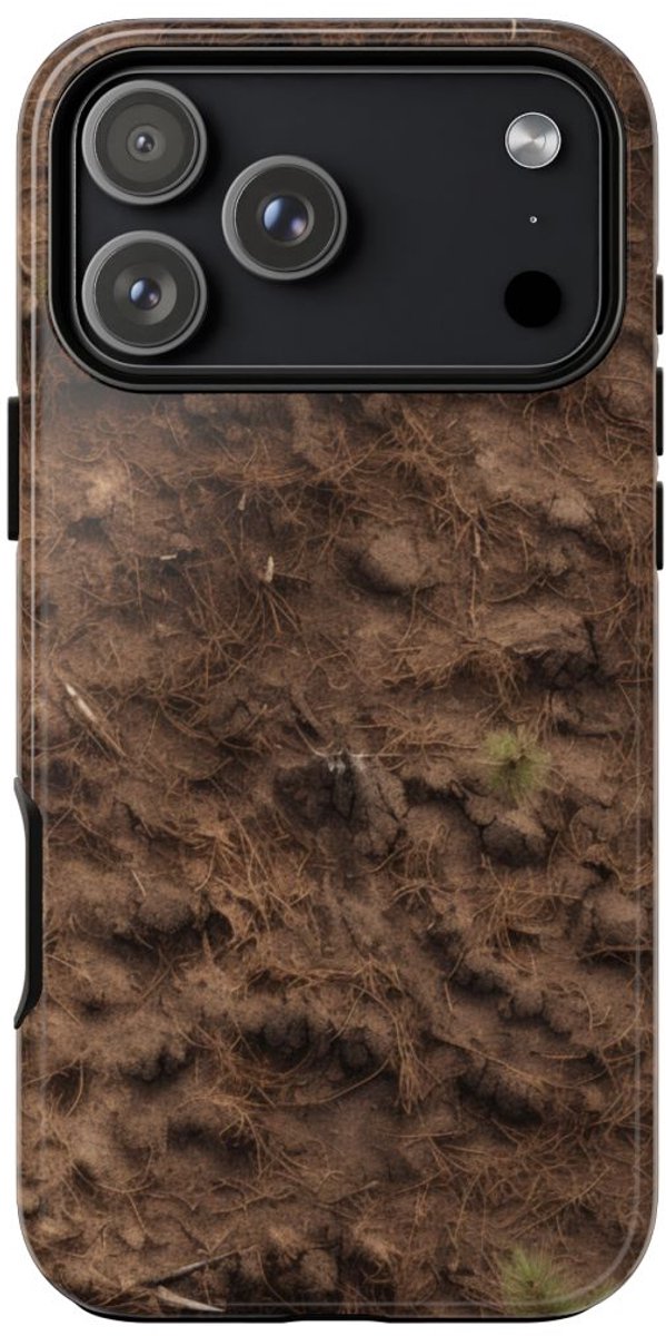 Bosgrond met Dennennaalden – Telefoonhoesje Geschikt voor iPhone 17 Pro Max
