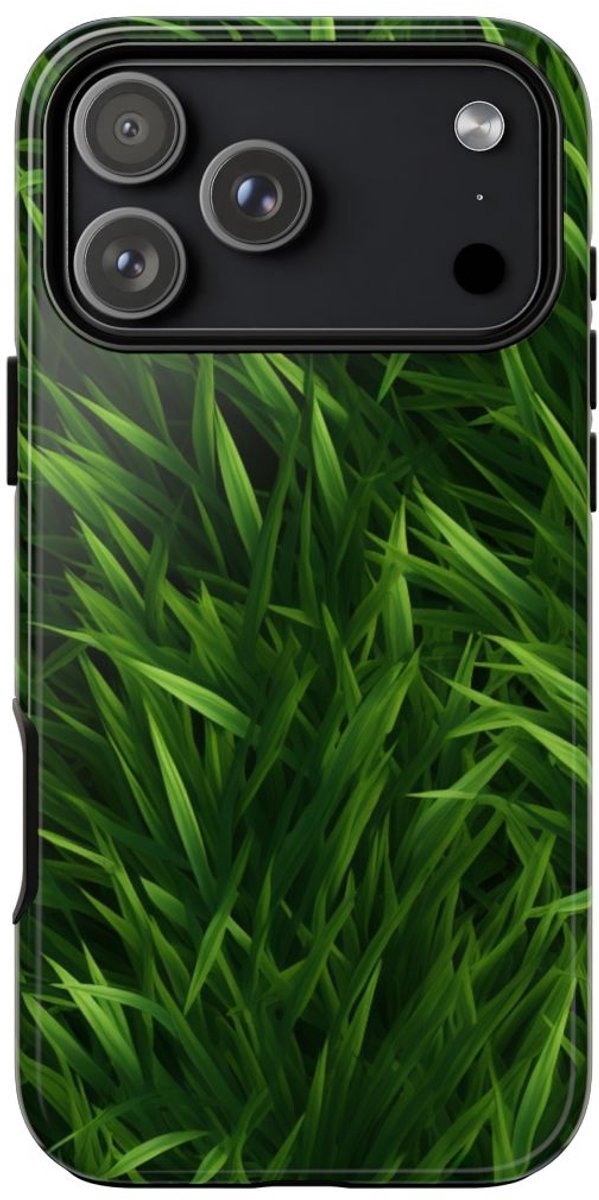 Weelderig Groen Grasstructuur – Telefoonhoesje Geschikt voor iPhone 17 Pro Max