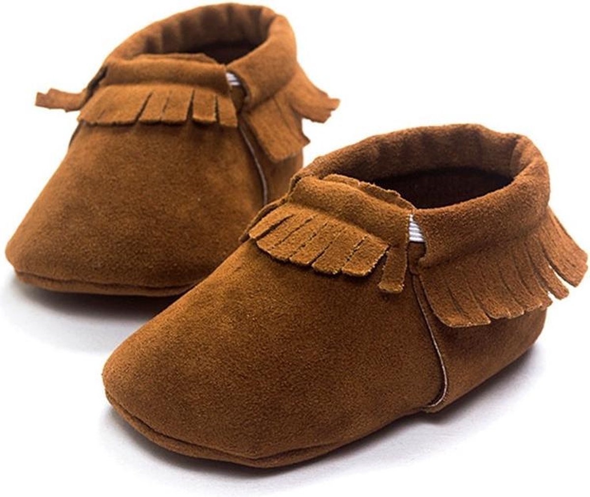 Baby Moccasin Donker Bruin Maat s Moccasins Suede Unisex