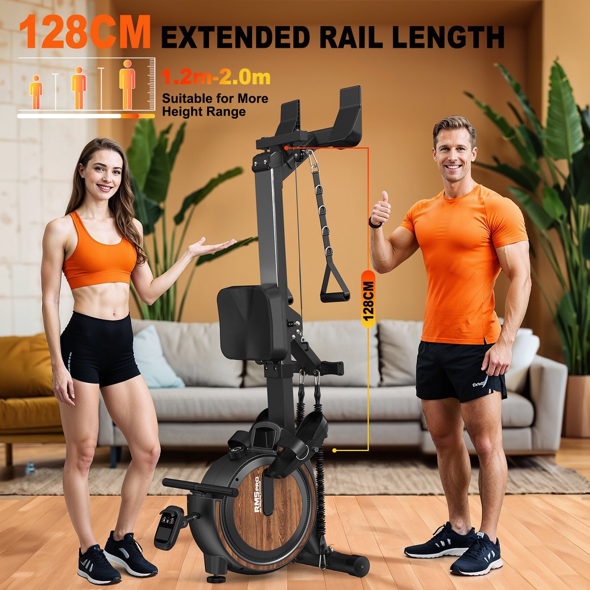 MettleMatic Roeimachine Magnetisch 16-Traps Weerstand Zwart - afbeelding 3