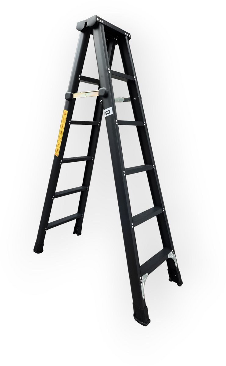 SCT Aluminium Huishoudtrap 2x6 Treden – Compact en Lichtgewicht"