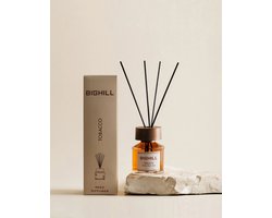 BIGHILL - REED DIFFUSER - LUXE GEURSTOKJES - HUISPARFUM - TOBACCO - 120 ML