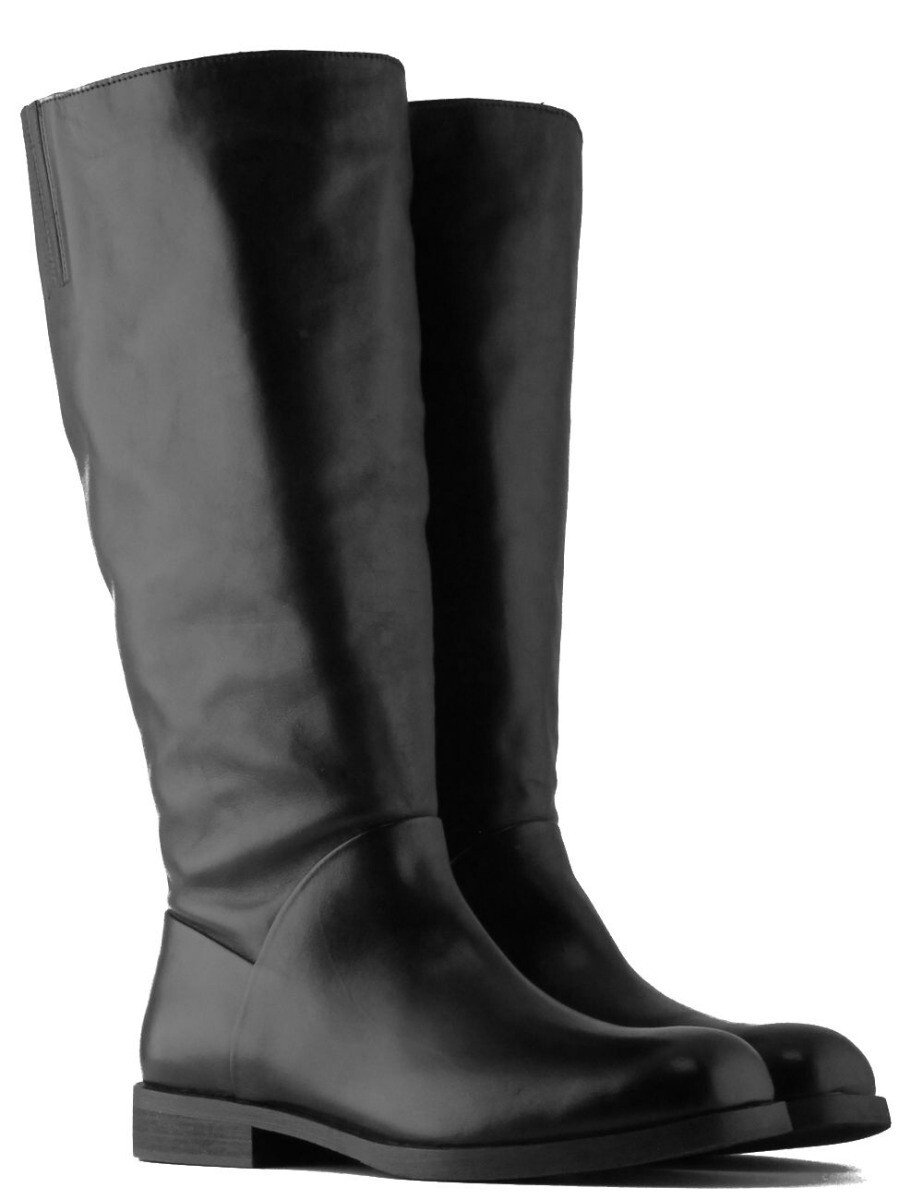 Jilsen Dames Laarzen Brede Schacht en Laarzen Brede Kuiten Patty in Zwart Kuitomtrek 48 cm, schoenmaat 40