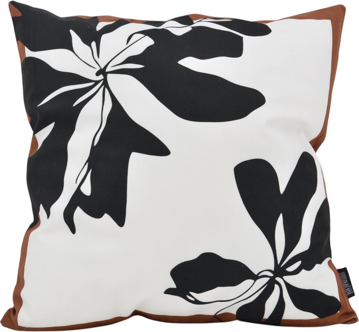Gek op Kussens! Sierkussen Abstract Flowers | 45 x 45 cm | Katoen/Polyester wit