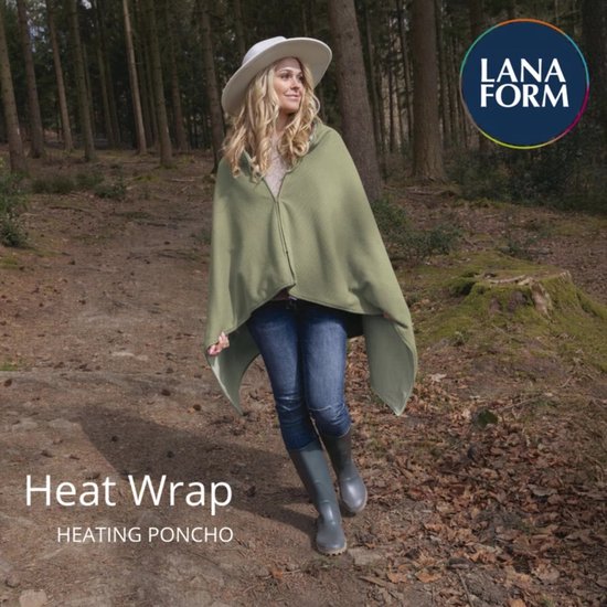 Gvblkq Sjaaldeken | Warme poncho in knoopstijl - deken poncho