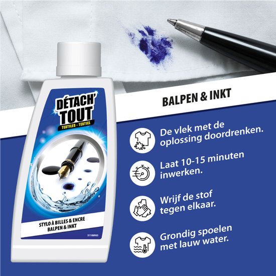 Détach'tout - Vlekverwijderaar balpen & inkt - 100ml