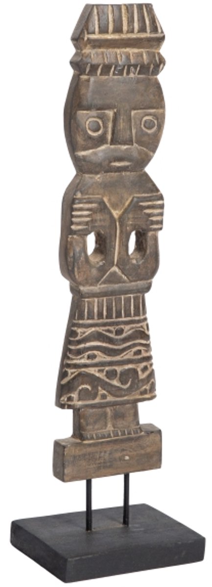 Morrigan - Paspop - Brett* - L 15.0cm x W 12.0cm x H 53.0cm - Donkerbruin
