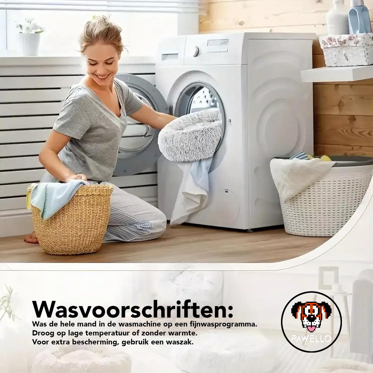 Dongyo New Village Pawello Kalmerend Donut Hondenmand XL (80 cm) thumbnail 4