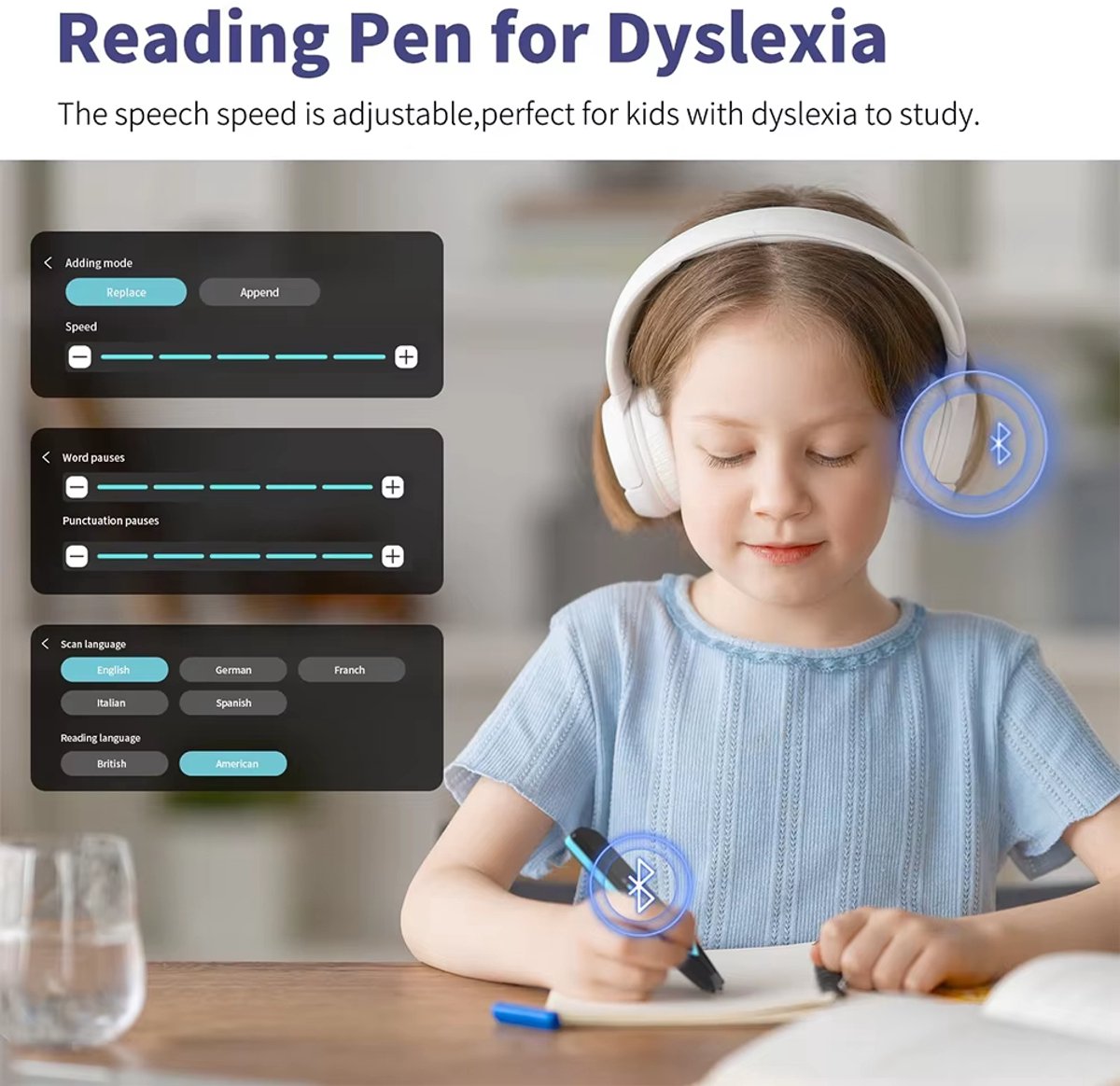 Scanner Pen voor Dyslexie Taal Vertaler Ondersteuning 112