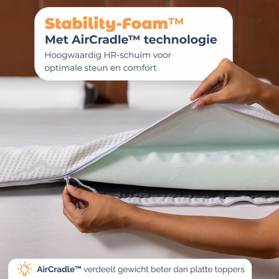 Matras Best Life Topper 200x200 cm - Surmatelas - Top matelas 8 CM