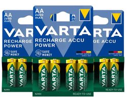 Varta Oplaadbare Batterijen AA 2600 mAh Blister - 3 x 4 stuks - Voordeelverpakking