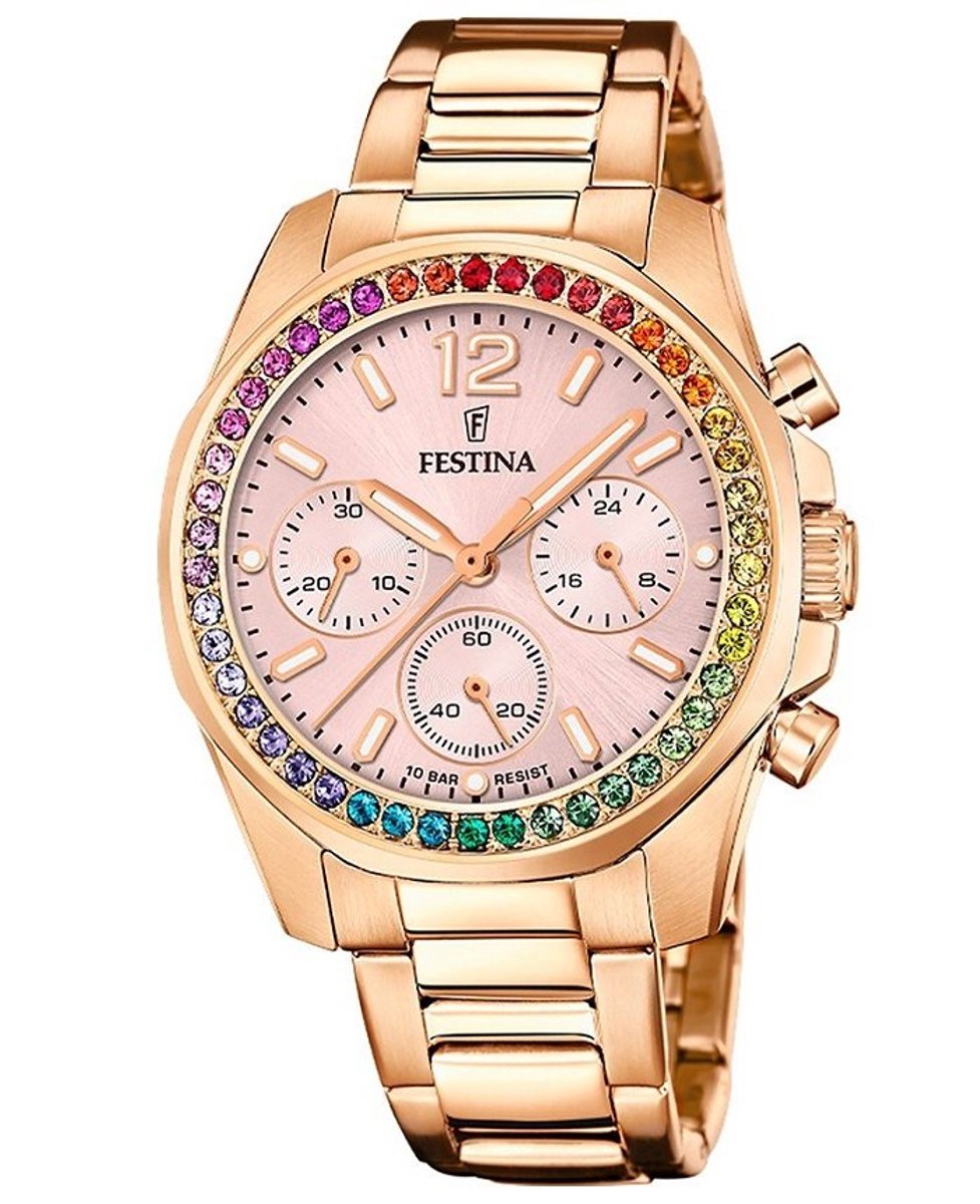 Festina Boyfriend Rainbow Chrono F20639-4 vrouwen horloge