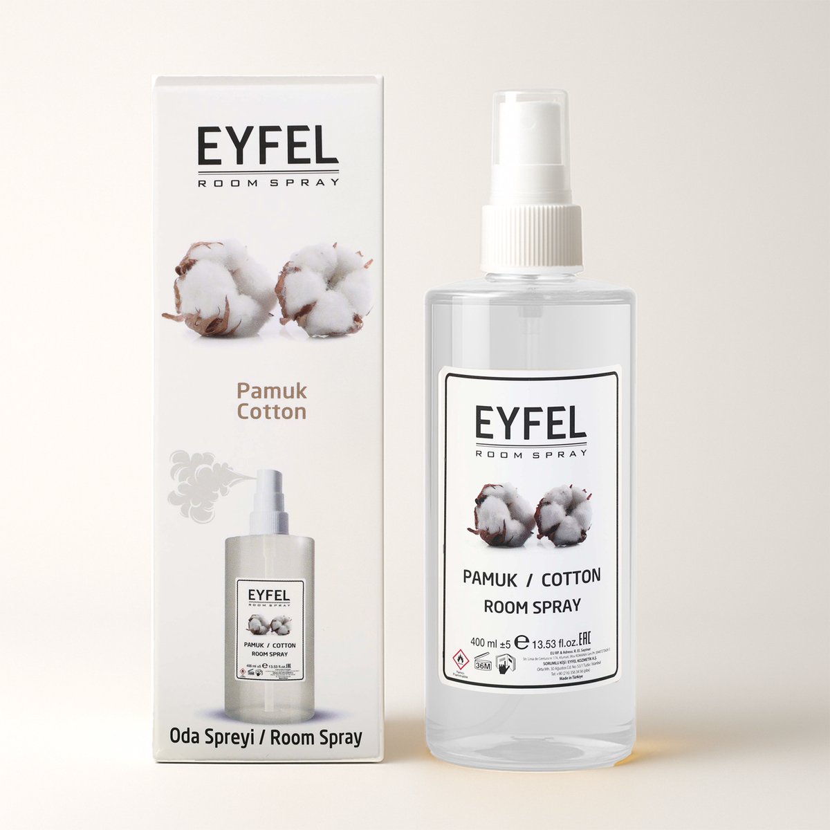 EYFEL - ROOMSPRAY - SPRAY - COTTON - 400ML