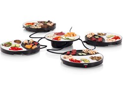 foto van Princess Dinner4All 103080 - Gourmetstel - Grill & Bakplaat - Extra lang 2 meter snoer - 4 personen - Vaatwasserbestendig - PFAS-vrij - Uitbreidingsset beschikbaar