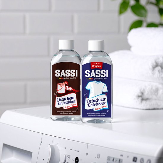 Sassi Universele ontvetter- Verwijdert vetvlekken, lijm, zweetvlekken - 200 ml