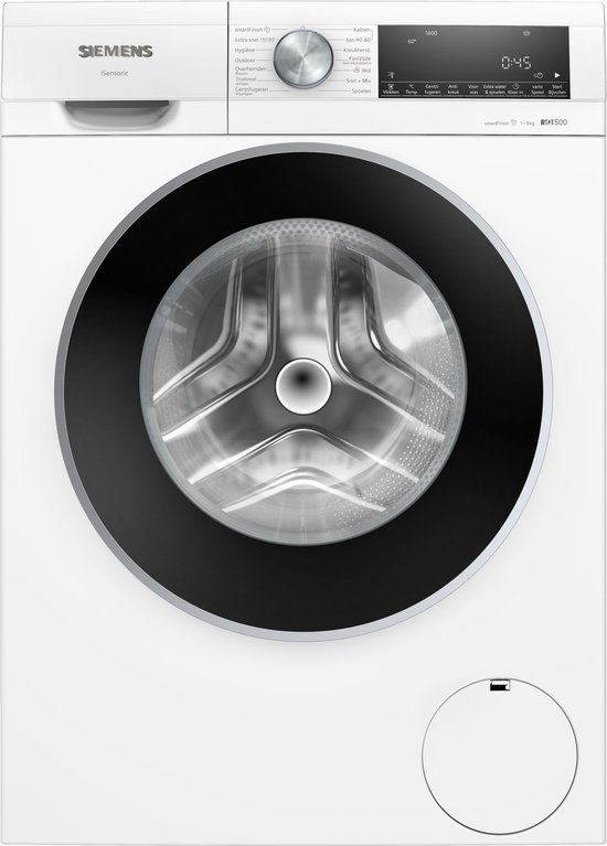 Siemens WG46G2ZCNL - iQ500 - Wasmachine - Wasmachine met stoom - 9 kg - 1600 rpm - Energielabel A - SmartFinish: vermindert kreukels tot 50% - speedPack L: Kortere wasprogramma’s of snelle was