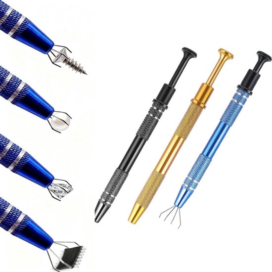 Grijper, Fiyuer 4 stuks Grijper voor Senioren, Vuilnisgrijper, Korte Afvalgrijper, Vuilnisgrijper Kinderen, Rubberen Grijper, Grijper voor Mensen met een Handicap, 30 cm