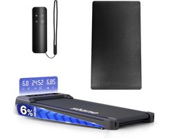 Loopband Inklapbaar en Electrisch Voordeelbundel - Opvouwbare Loopband met 6% Hellingfunctie - Walkingpad voor Fitness of tijdens Thuis Werk - Stane