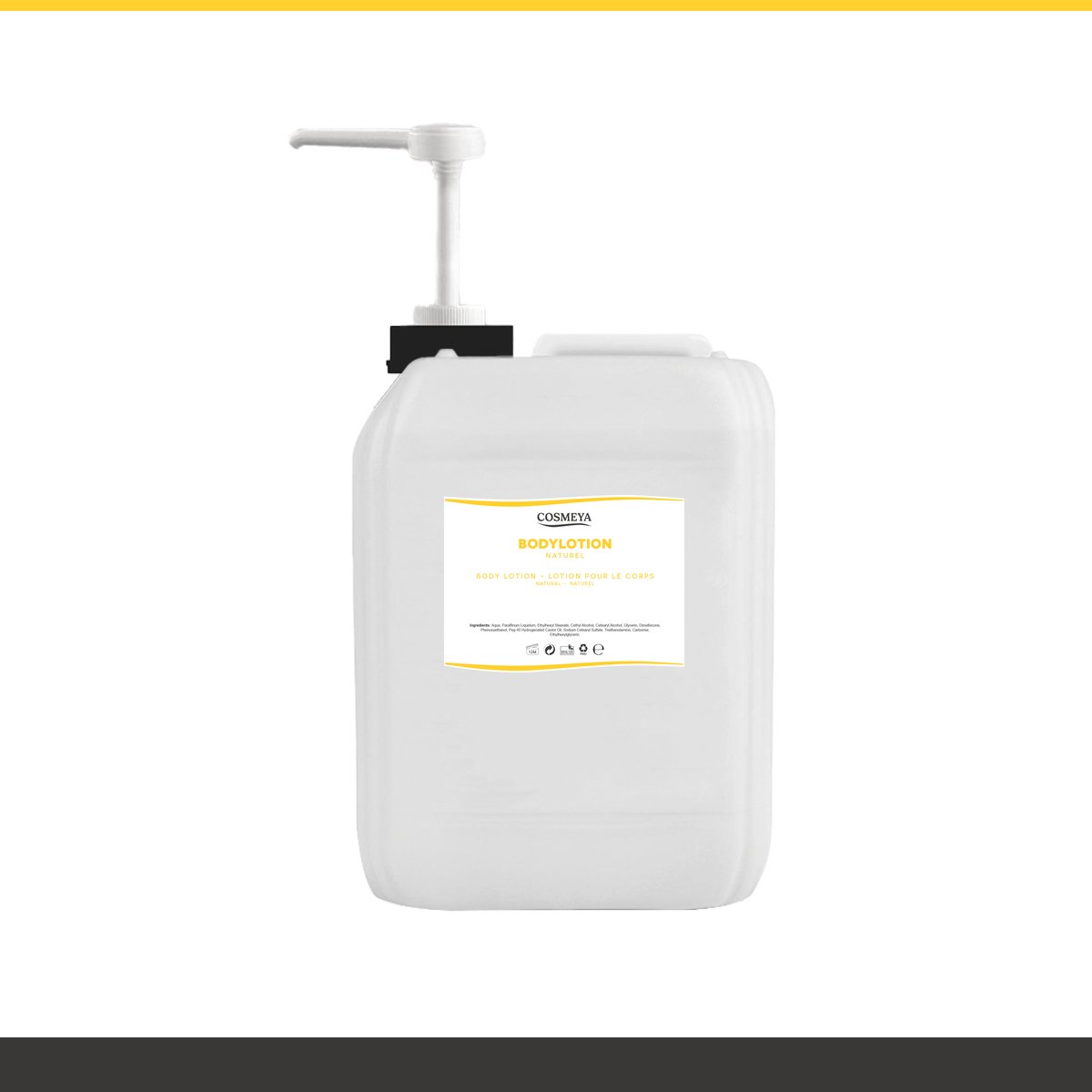 Bodylotion - Naturel - Wit - 3 Liter - Jerrycan - Met pomp - Navulling - Navullen - Body Lotion - Lotion Pour Le Corps | LP5