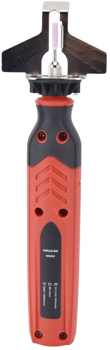 Cordless Chainsaw Sharpener, Electric Handheld Chainsaw Grinding Set Battery Powered Electric Knife Sharpening File Chainsaw Grinding Tools with Grinding Wheels Angle Attachment