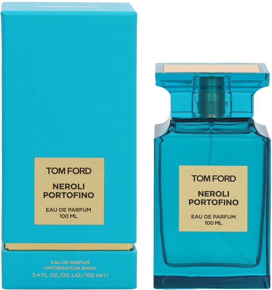 Tom Ford Neroli Portofino eau de parfum 100 ml in een turquoise doos.